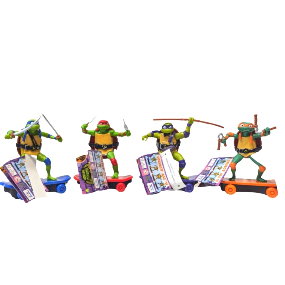 TMNT Mutant Mayhem Sewer Shredders Skateboard Lot 4 Teenage Mutant Ninja Turtles